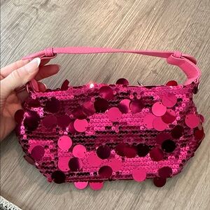 Pink Sequin Handbag